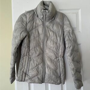Michael Kors Gray Quilted Puffer Jacket